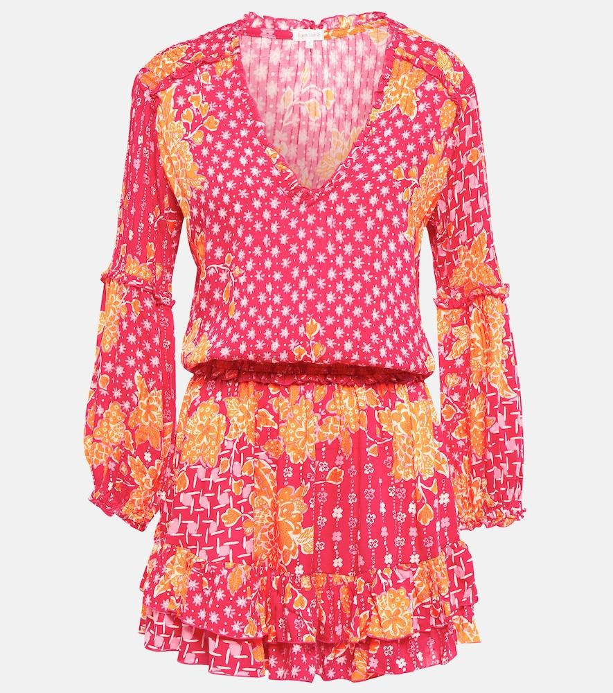 poupette st barth ilona printed minidress