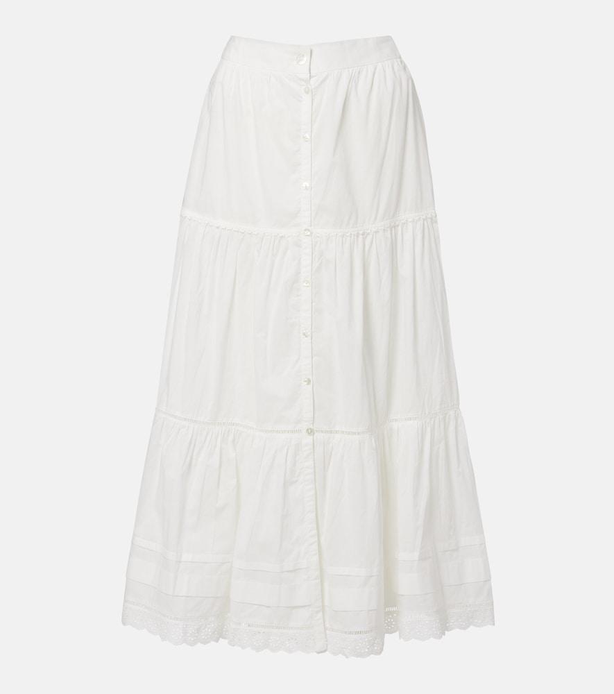 poupette st barth ines broderie anglaise midi skirt