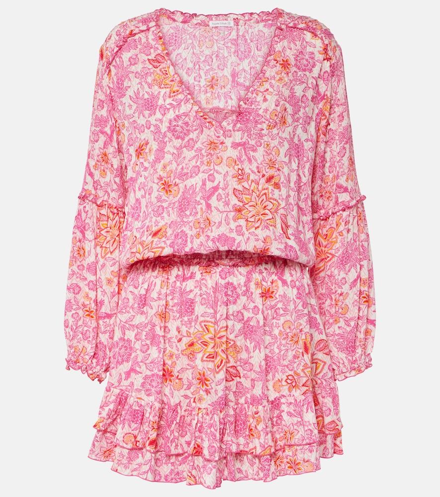 poupette st barth printed minidress