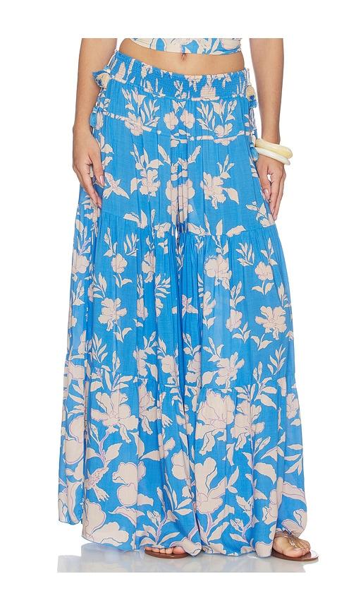 poupette st barth soledad pant in blue. - size l (also in m)