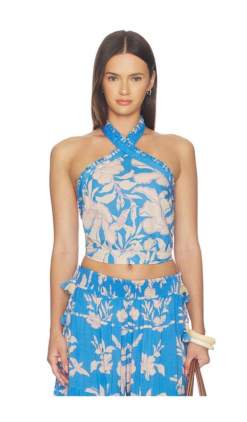 poupette st barth suma top in blue. - size l (also in m, s, xs)