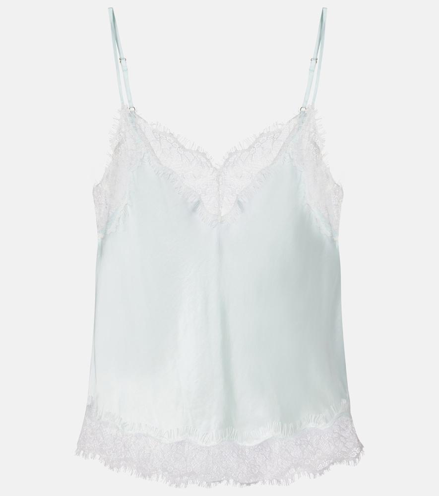 poupette st barth zely lace-trimmed camisole