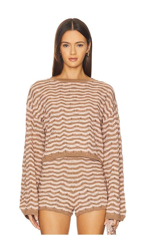 pq palmer top in brown. - size m/l (also in xs/s)