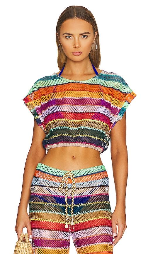 pq renee crop top in multi. - size m/l (also in xs/s)