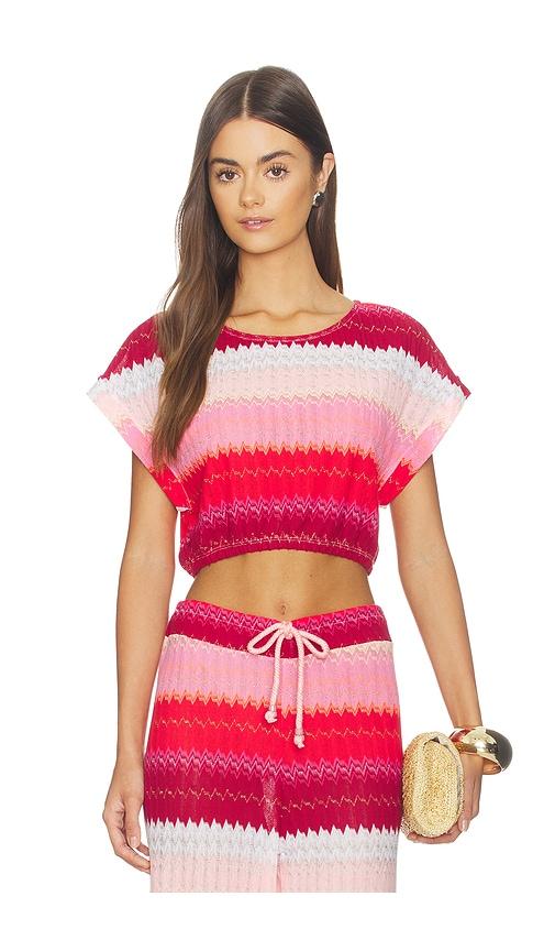 pq renee crop top in pink. - size m/l (also in xs/s)