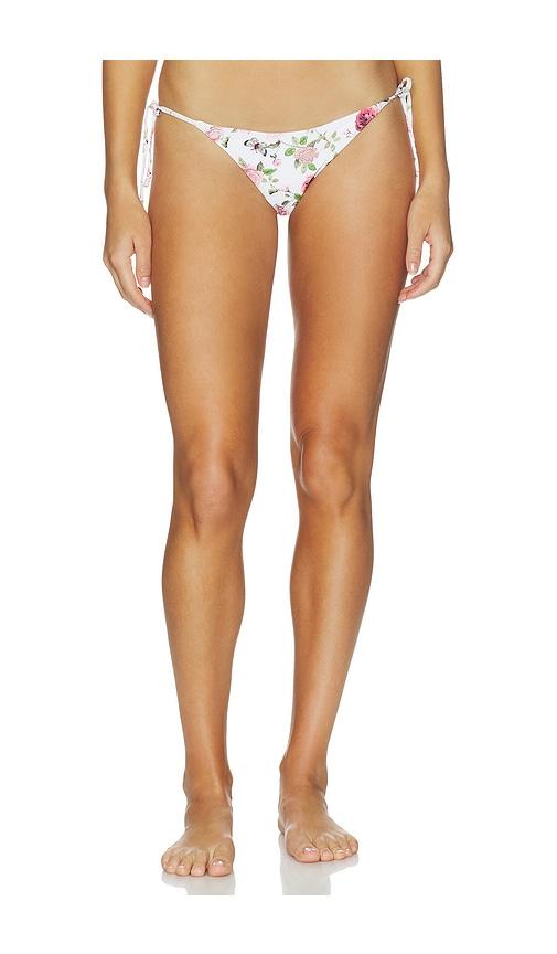 pq x alice + olivia teeny bikini bottom in cream. - size l (also in s, m)