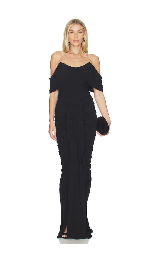 prabal gurung heidi gown in black. - size 2 (also in 6)