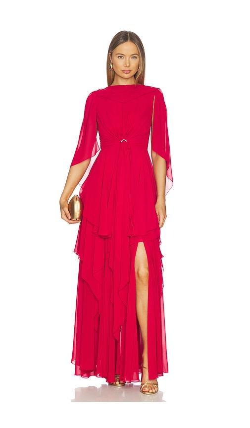 prabal gurung linda gown in red. - size 2 (also in 4, 6)
