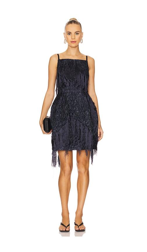 prabal gurung spaghetti strap bell shape dress in navy. - size 2 (also in 4, 6)