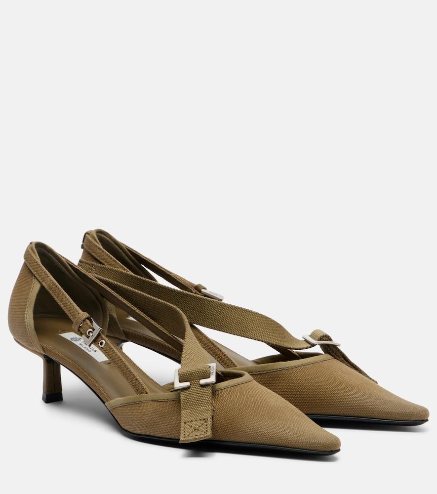 prada canvas pumps