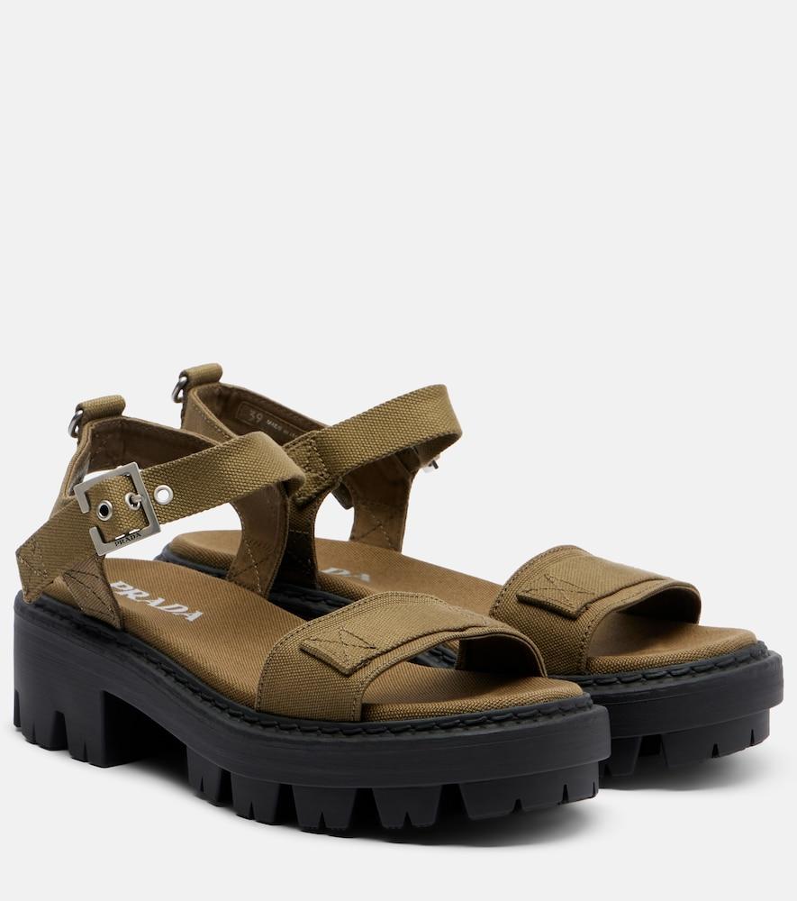 prada canvas sandals