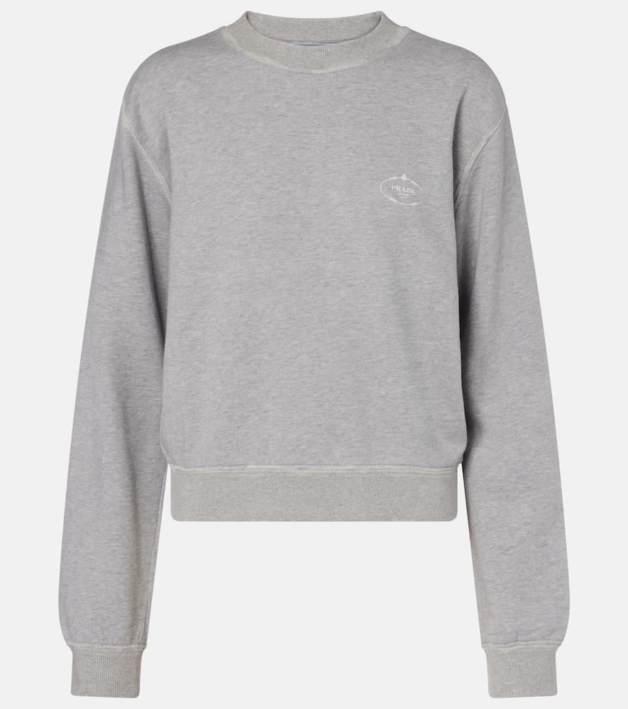 prada cotton jersey sweatshirt