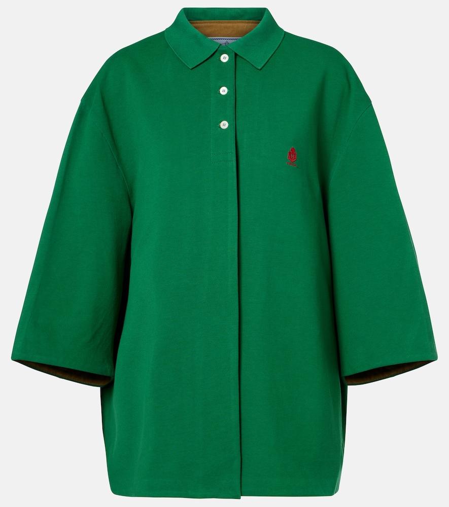 prada cotton piqué coat