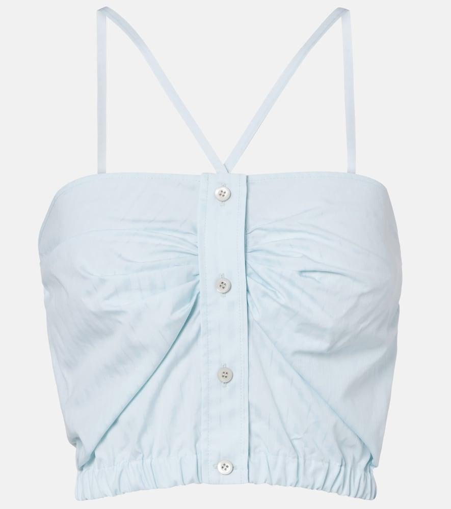 prada cotton poplin top