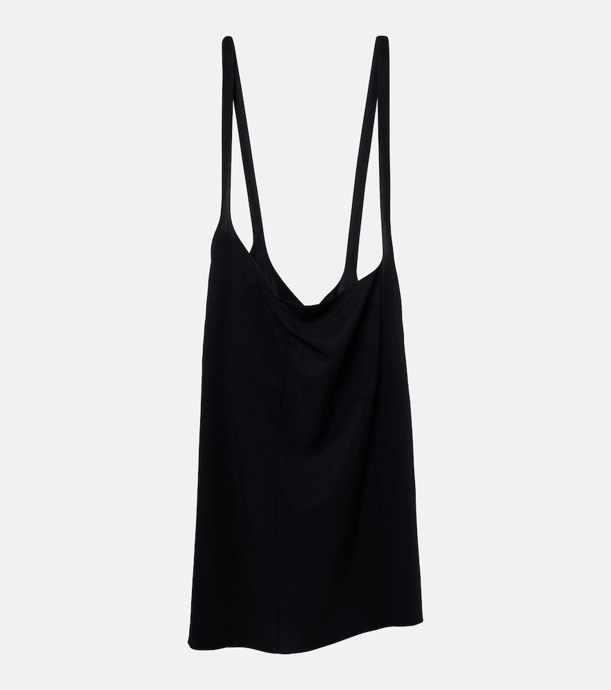 prada crêpe midi skirt