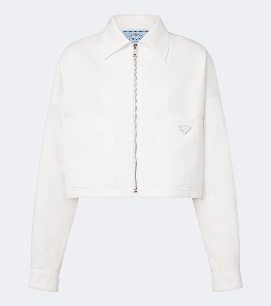 prada cropped denim jacket