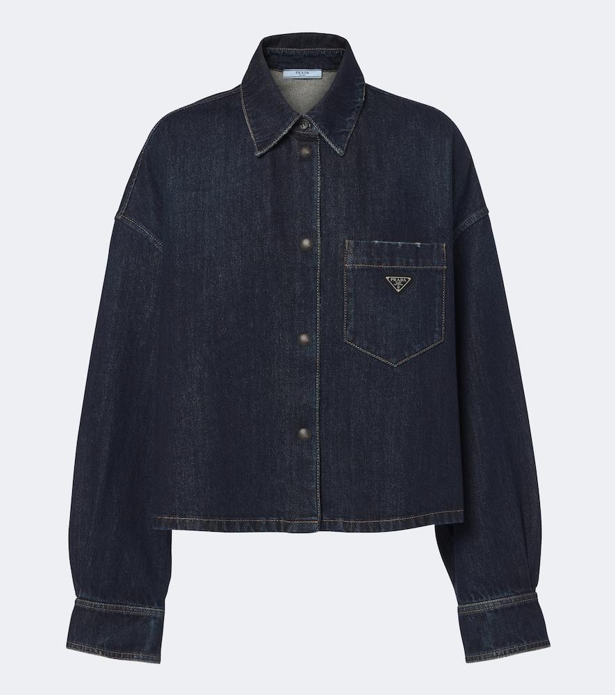 prada denim overshirt