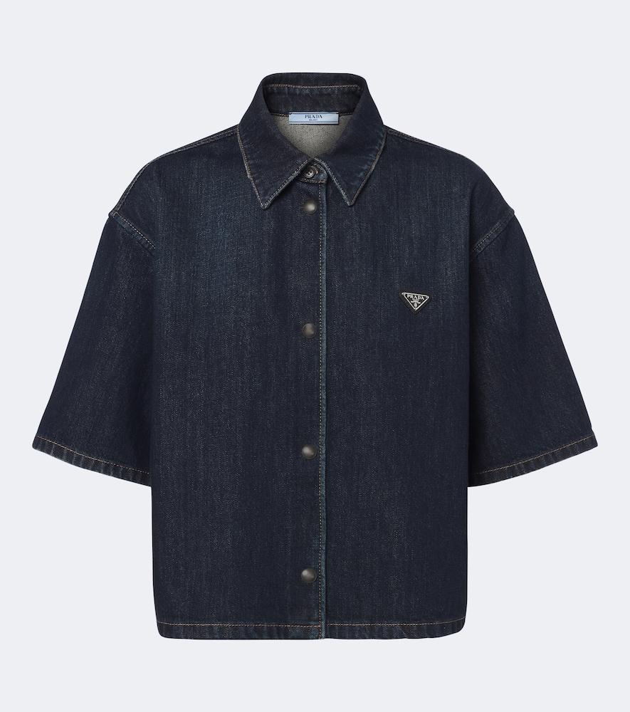 prada denim overshirt
