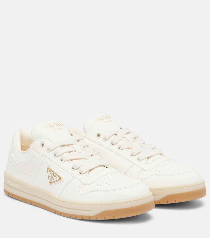 prada downtown leather sneakers