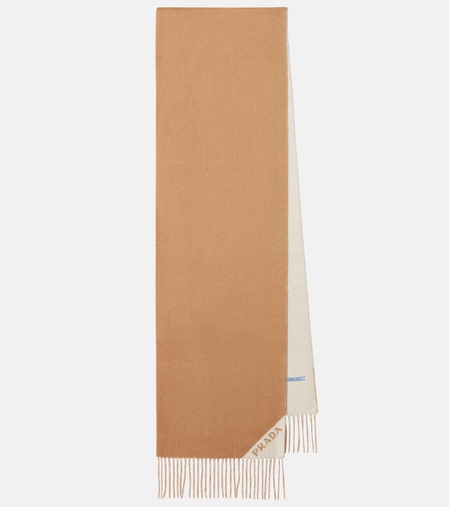 prada fringed cashmere scarf