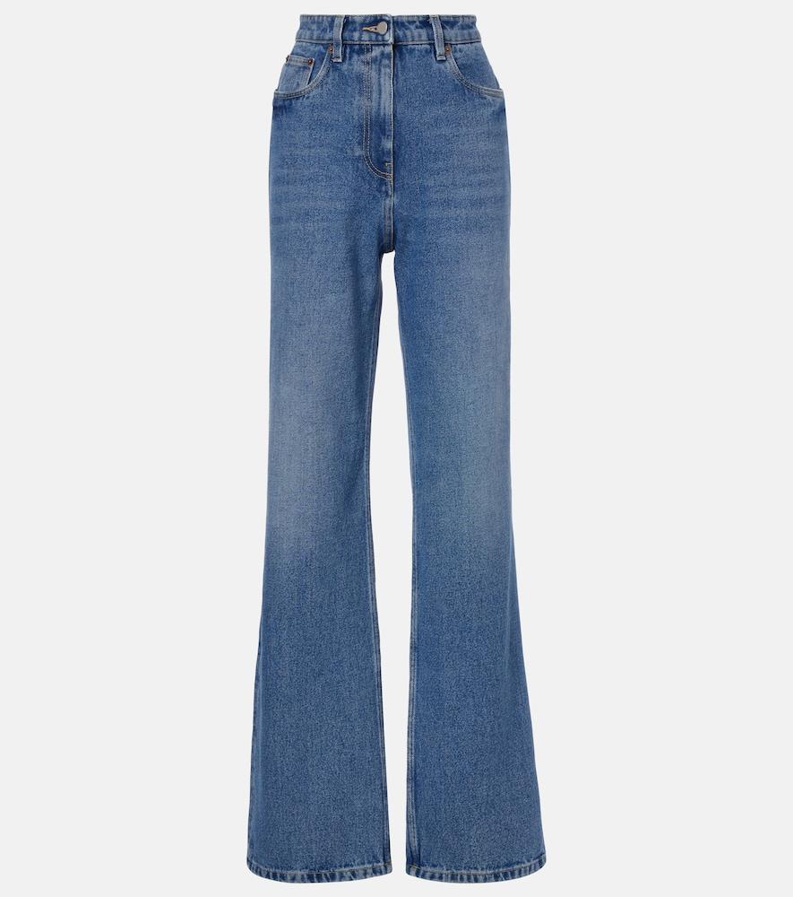 prada high-rise wide-leg jeans