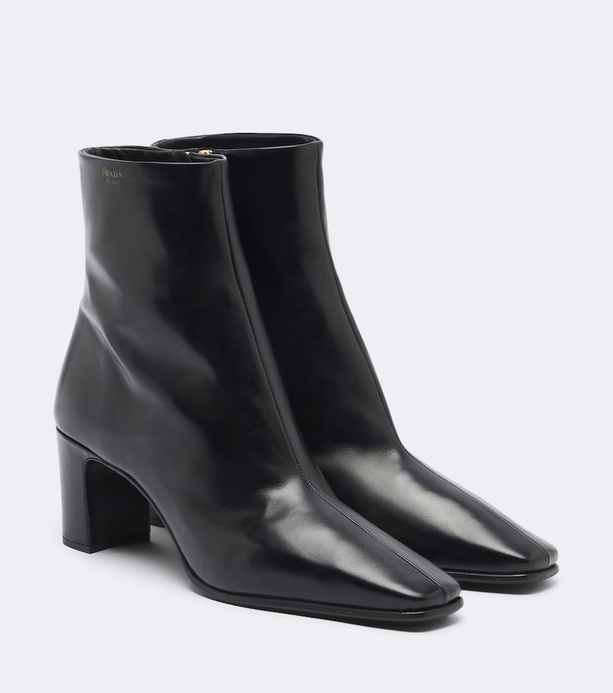 prada leather ankle boots