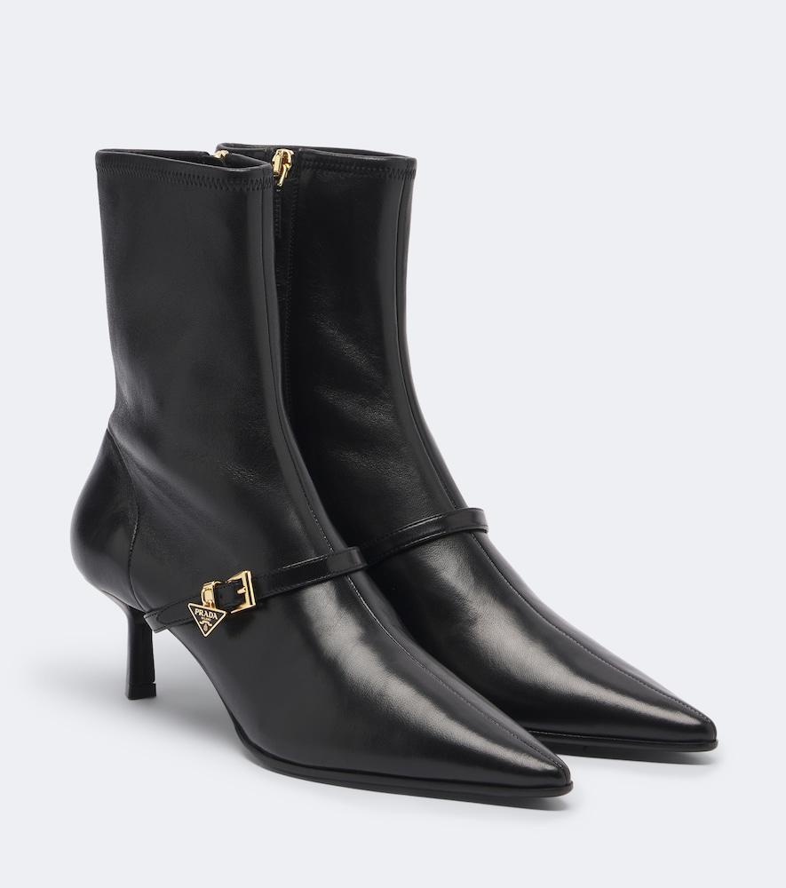 prada leather ankle boots
