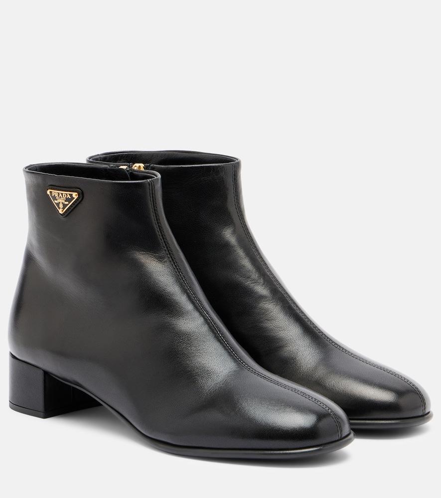 prada leather ankle boots