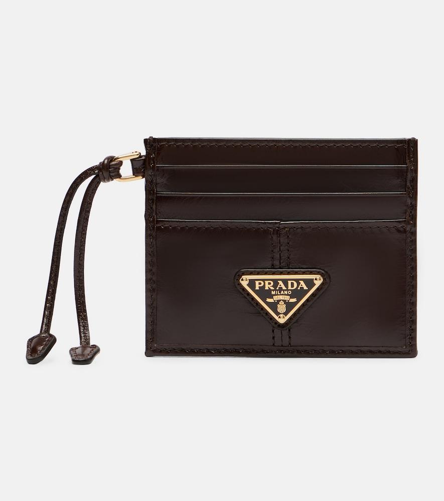prada leather card holder