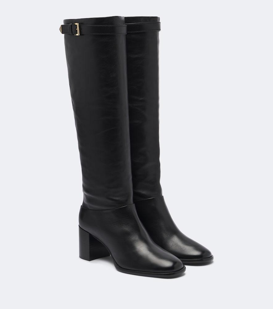 prada leather knee-high boots