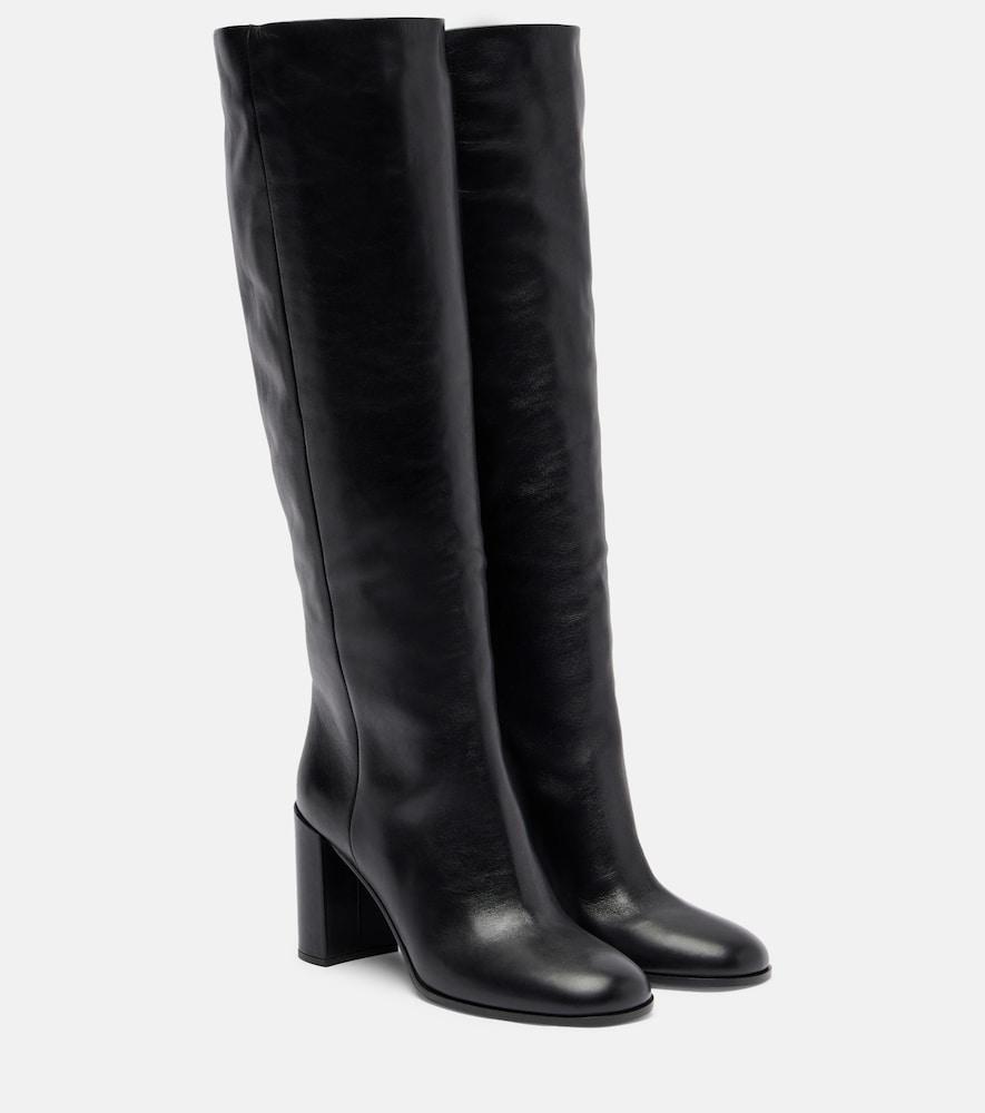 prada leather knee-high boots