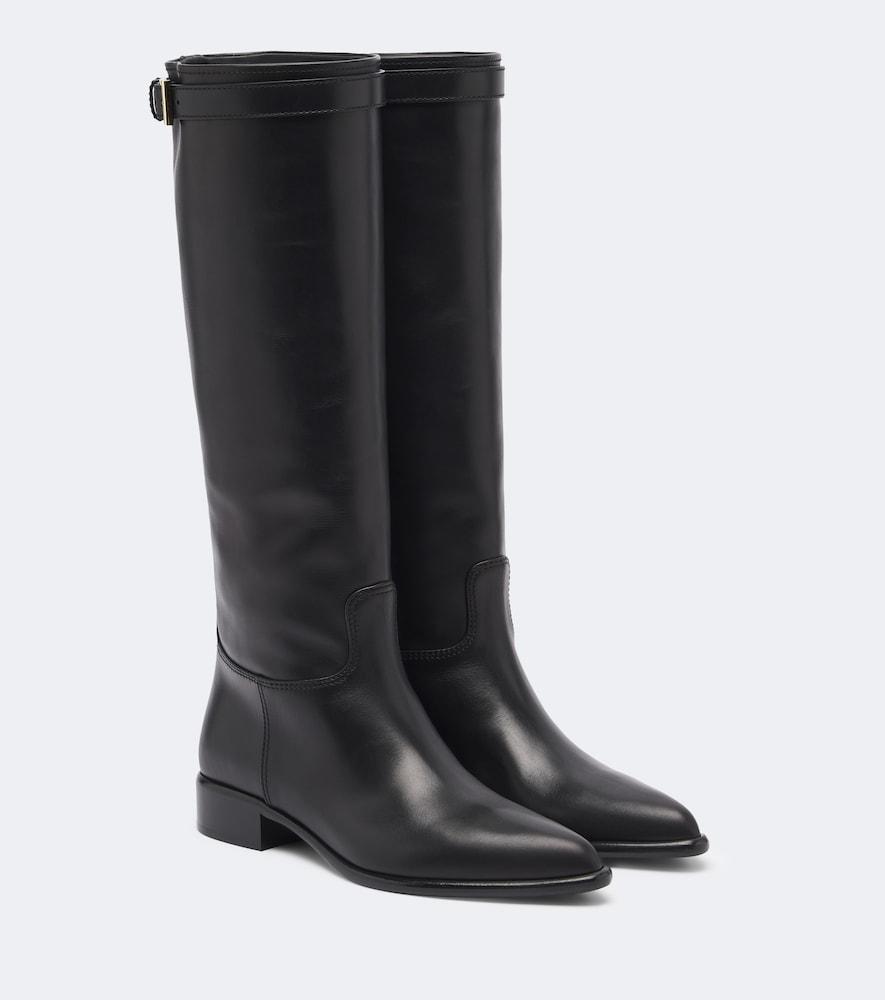 prada leather knee-high boots