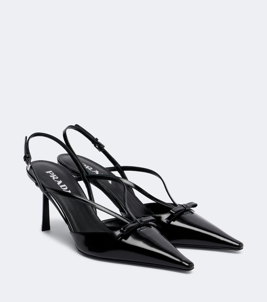 prada leather slingback pumps