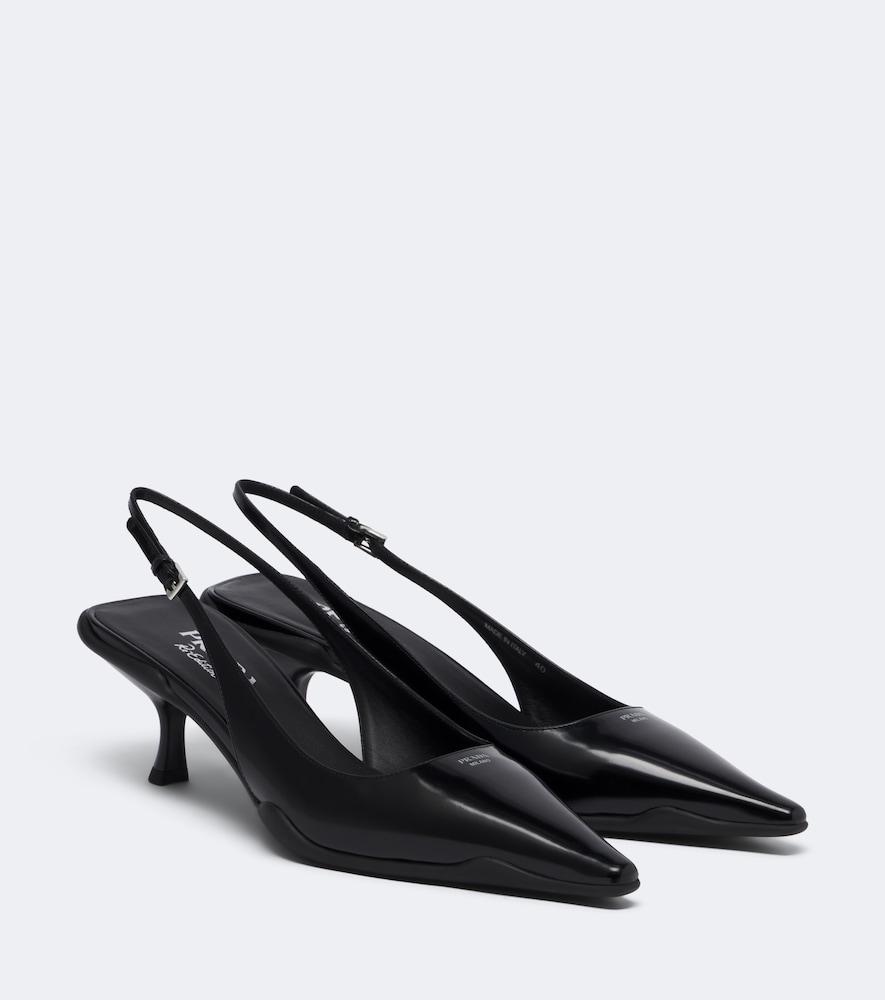 prada leather slingback pumps