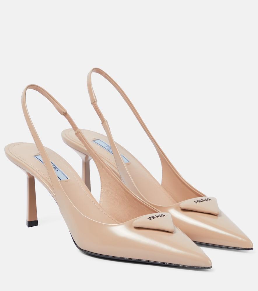 prada leather slingback pumps