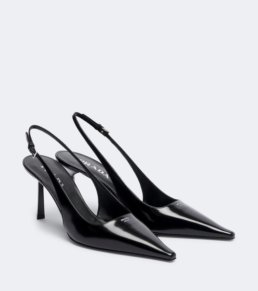 prada leather slingback pumps