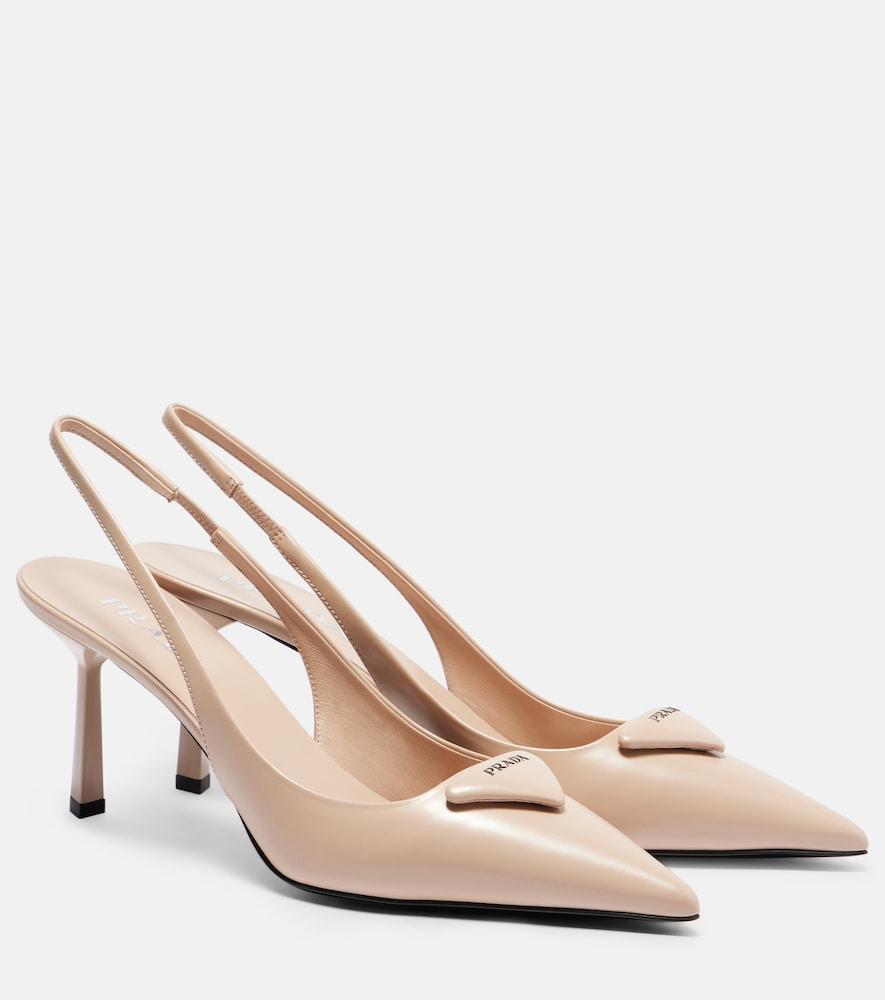 prada leather slingback pumps