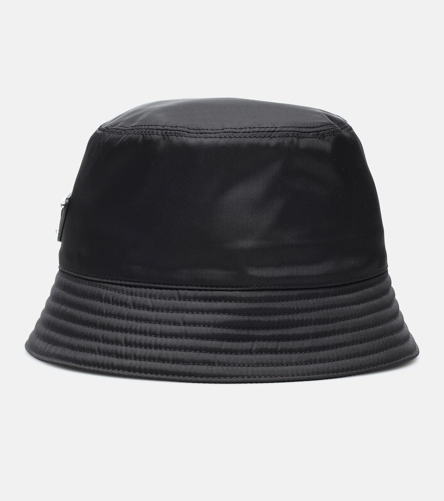 prada logo re-nylon bucket hat