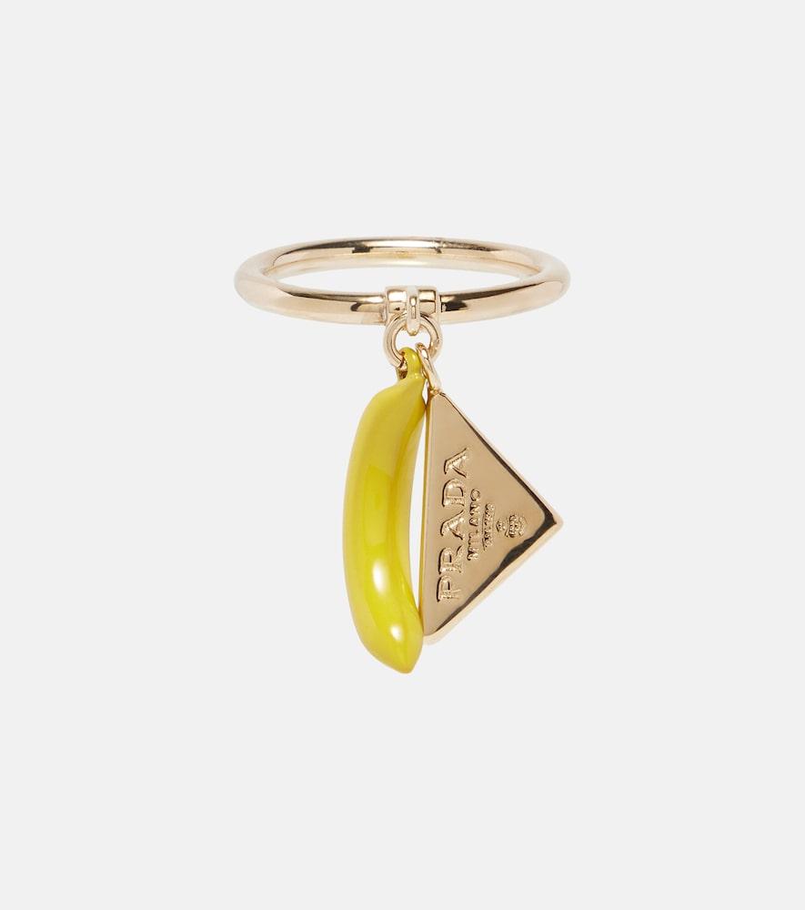 prada logo ring