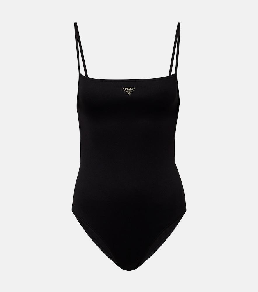 prada logo swimsuit