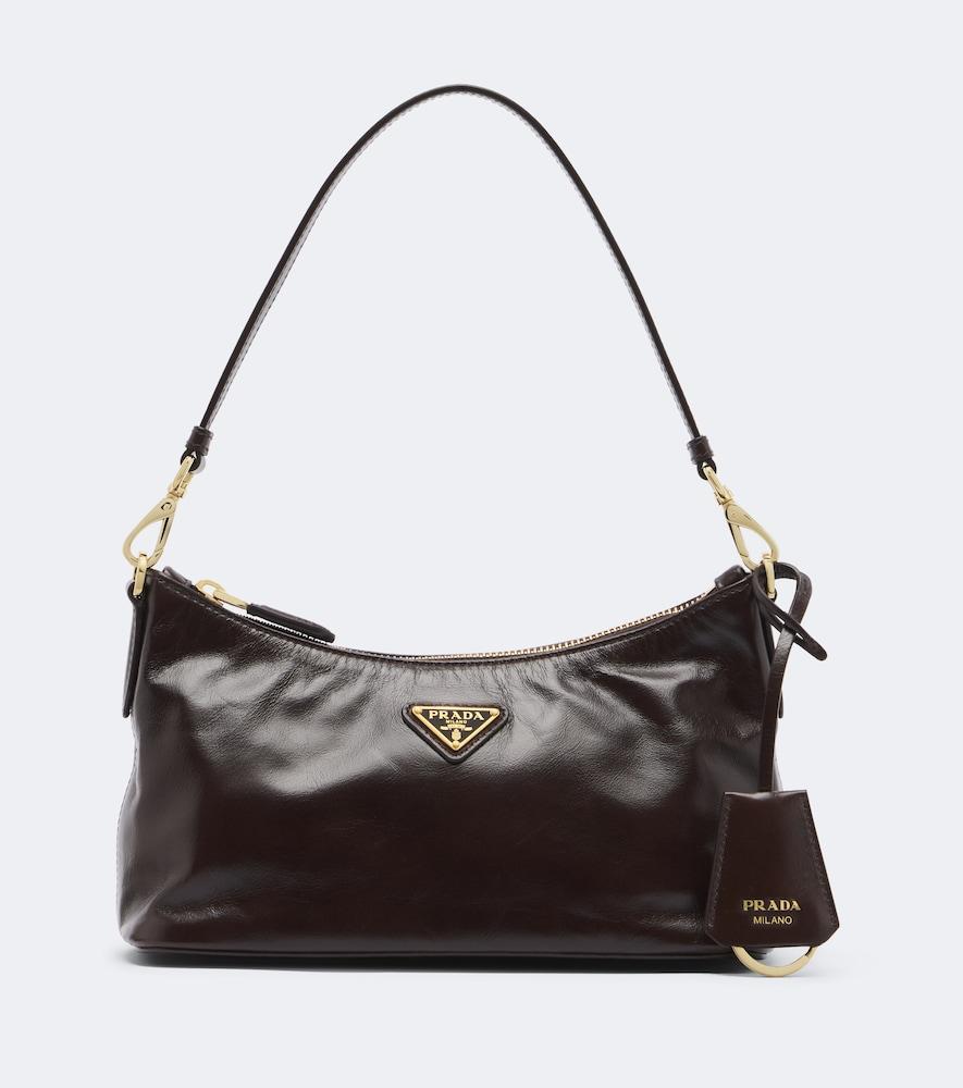 prada mini leather shoulder bag