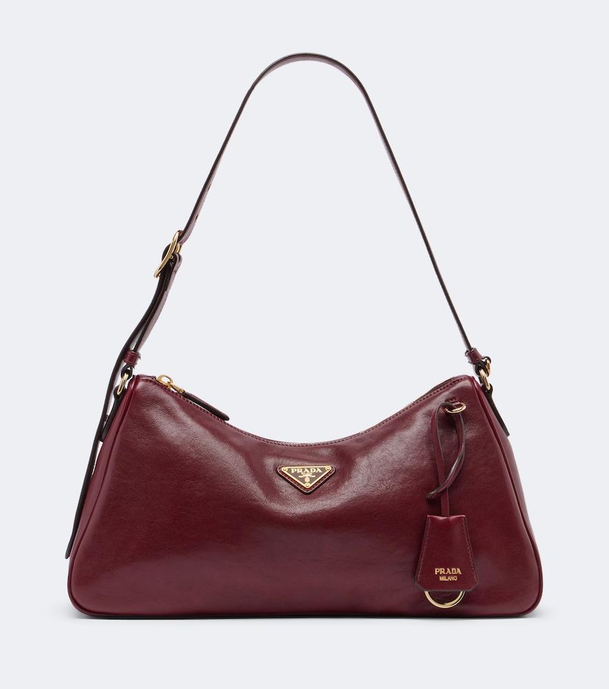 prada prada aimée large leather shoulder bag