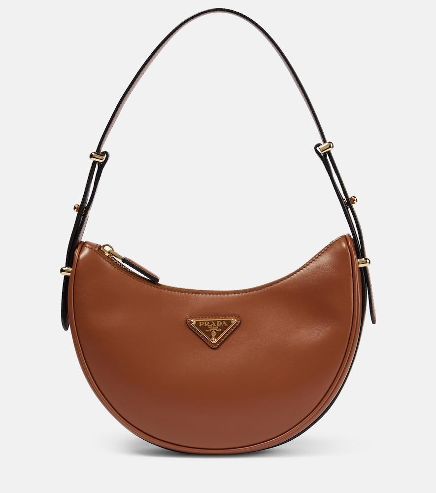 prada prada arqué small leather shoulder bag
