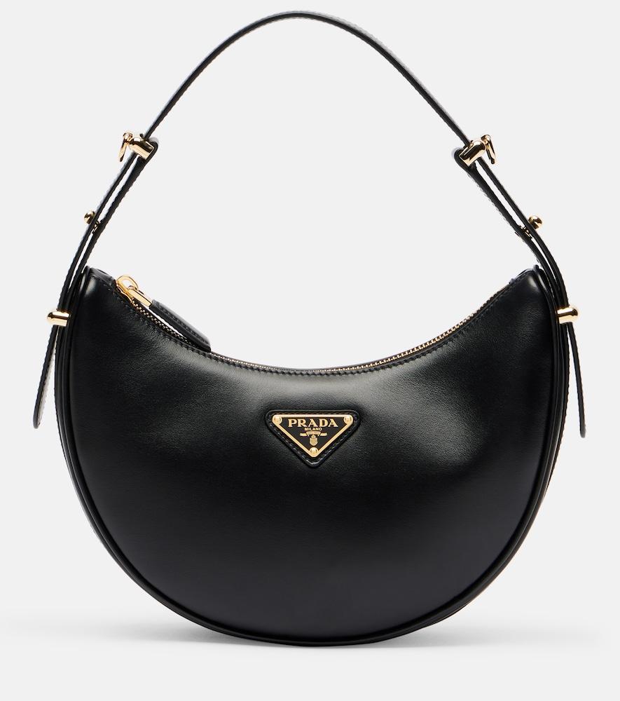 prada prada arqué small leather shoulder bag