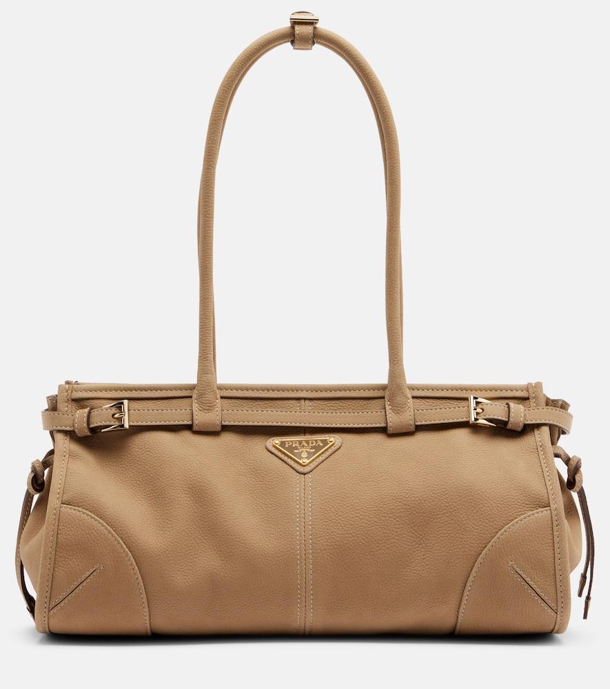 prada prada bonnie medium leather shoulder bag