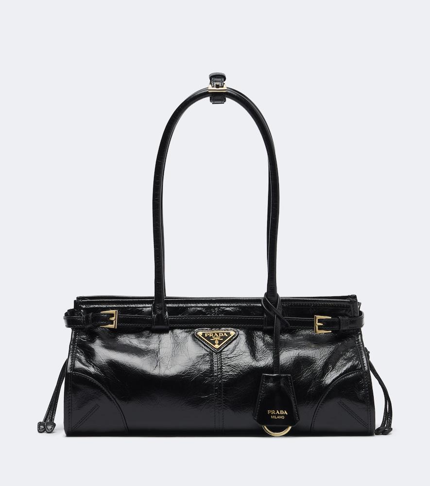 prada prada bonnie medium leather shoulder bag