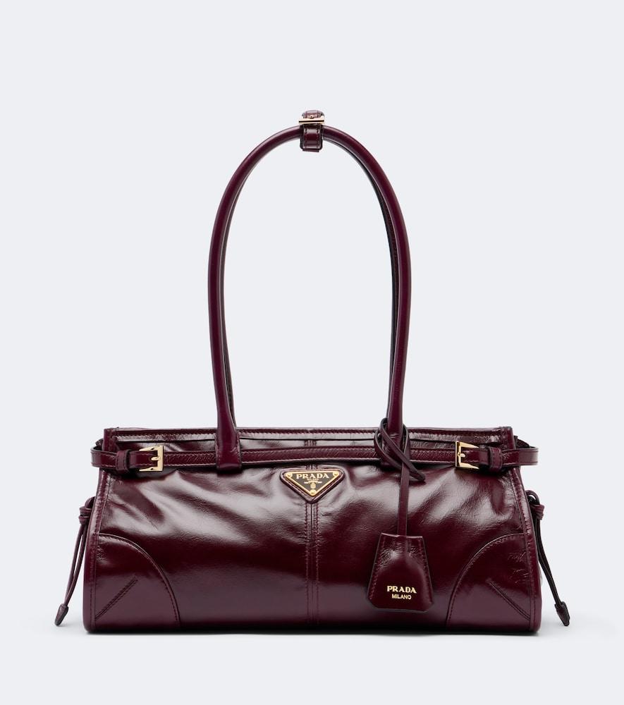 prada prada bonnie medium leather shoulder bag