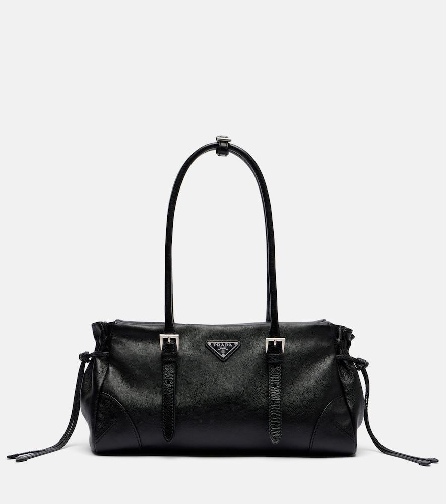 prada prada bonnie medium leather shoulder bag