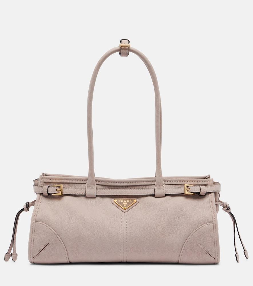 prada prada bonnie medium leather shoulder bag