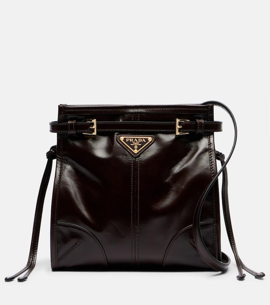 prada prada bonnie mini leather shoulder bag